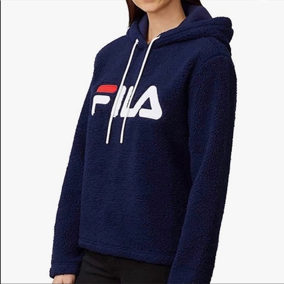 FILA NAVY BLUE PLUSH SWEATER - Picture 3 of 9